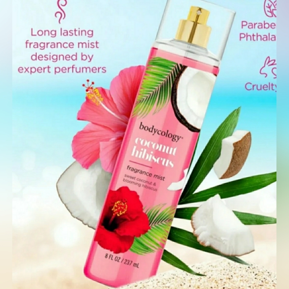 Bodycology COCONUT HIBISCUS Body Cream and Fragrance Mist (2 Pcs) - Picture 4 of 8